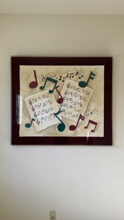 Framed Musical Art Prints - Set Of 2