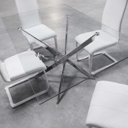 DINING TABLE in Silver 🍽️🥄🍽️