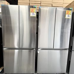 Samsung 3 Door Fridge with ice-maker.  @16947 D Street Victorville Ca