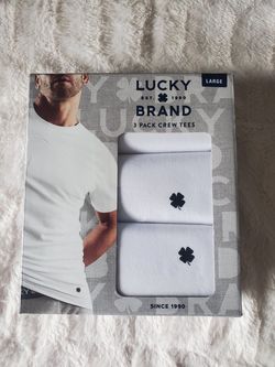 Lucky Brand 3-pack White Tees