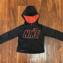 Nike Dri-Fit Full Zip Track Jacket Hoodie Baby~ Black Size 2T