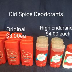 Old Spice Deodorants $3-$4 Each