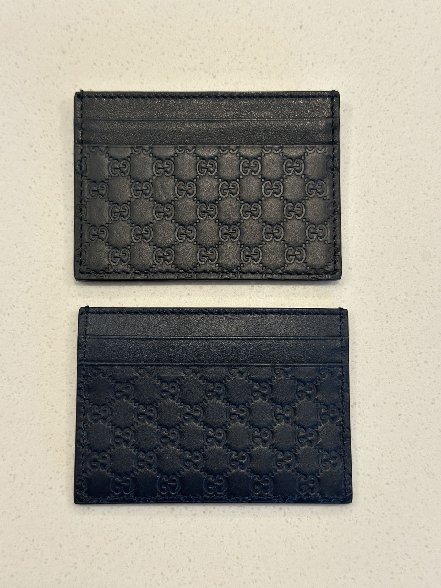 Authentic Gucci Cardholder Guccissima Leather - Black or Navy