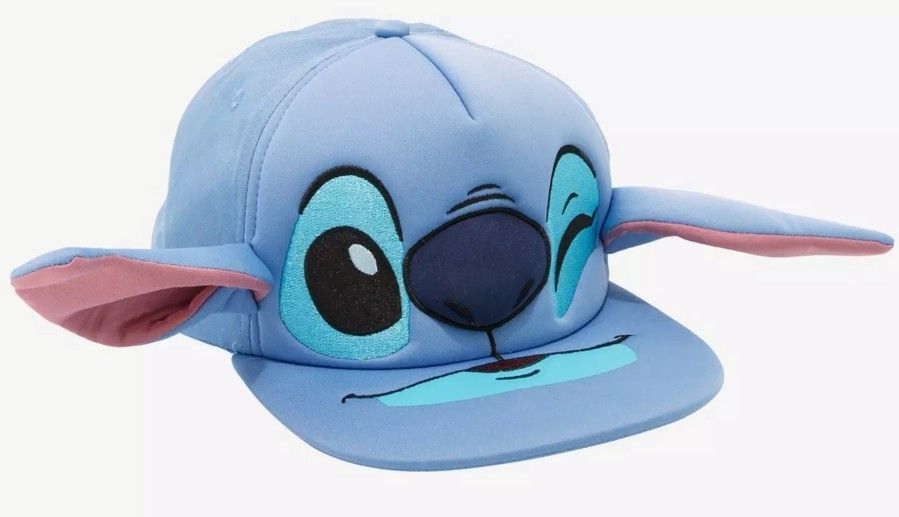Disney Stitch Fig Flatbill Cap Snapbac New With Tags SEALED 3D