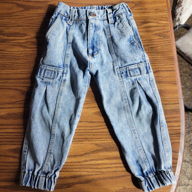 Vintage Gitano Boys Acid Wash Baby Jogger Jeans 3T
