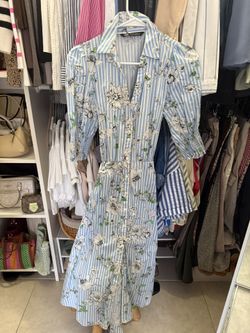 Zara Floral Xsmall Dress For Sale 