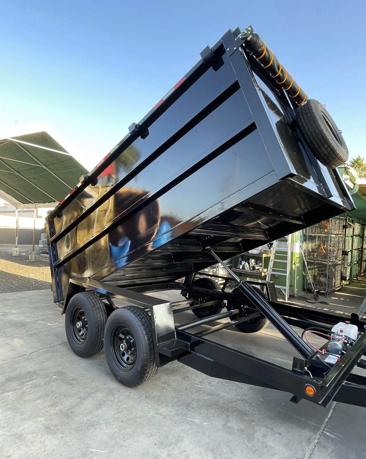 8x12x4 Smooth Finish Dump Trailer