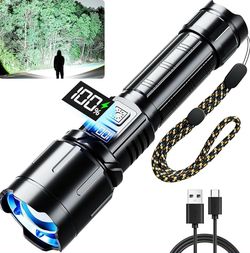 Rechargeable Flashlight 99000 High Lumens