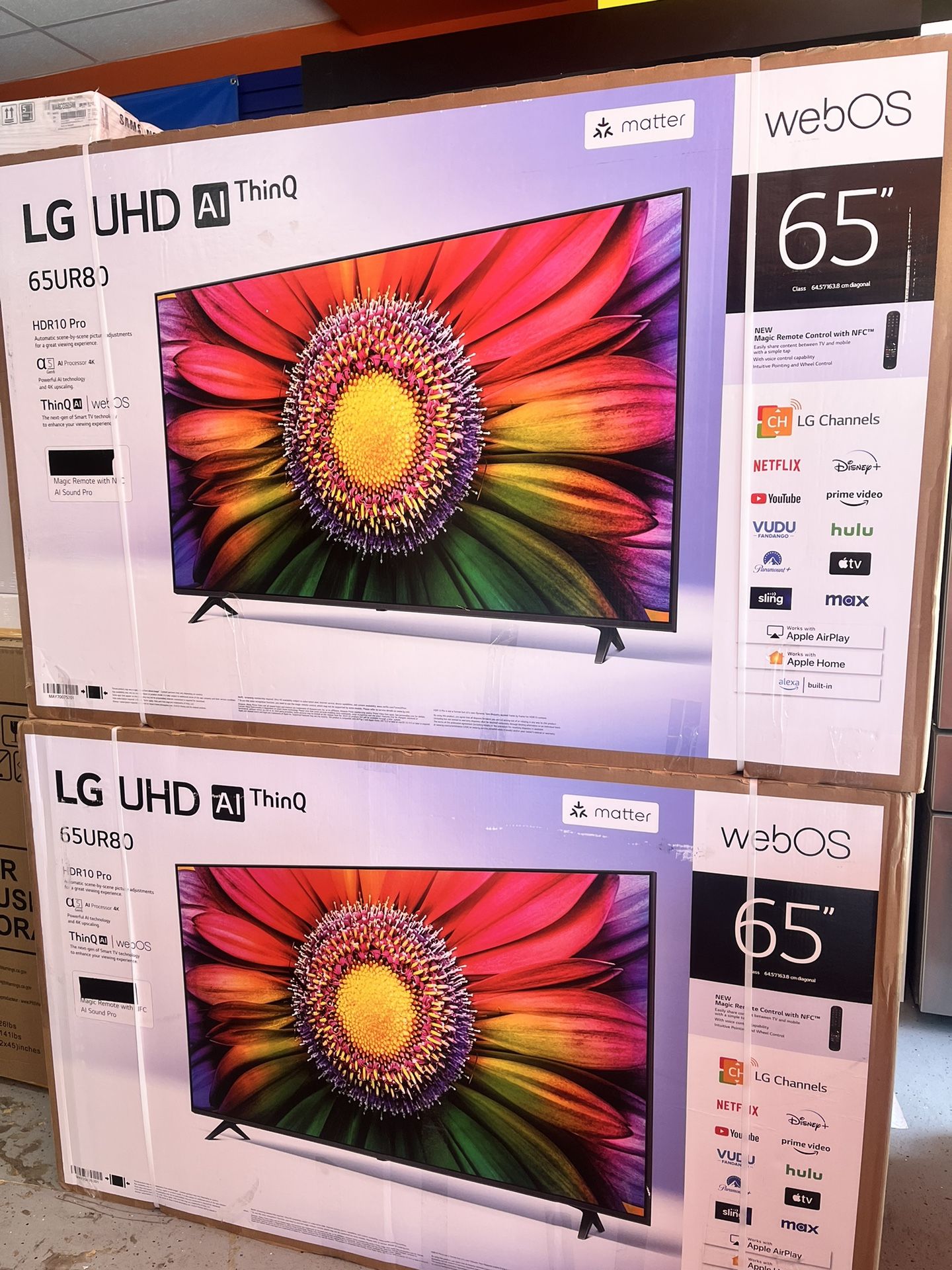 65” LG UR80 4k Smart Tv