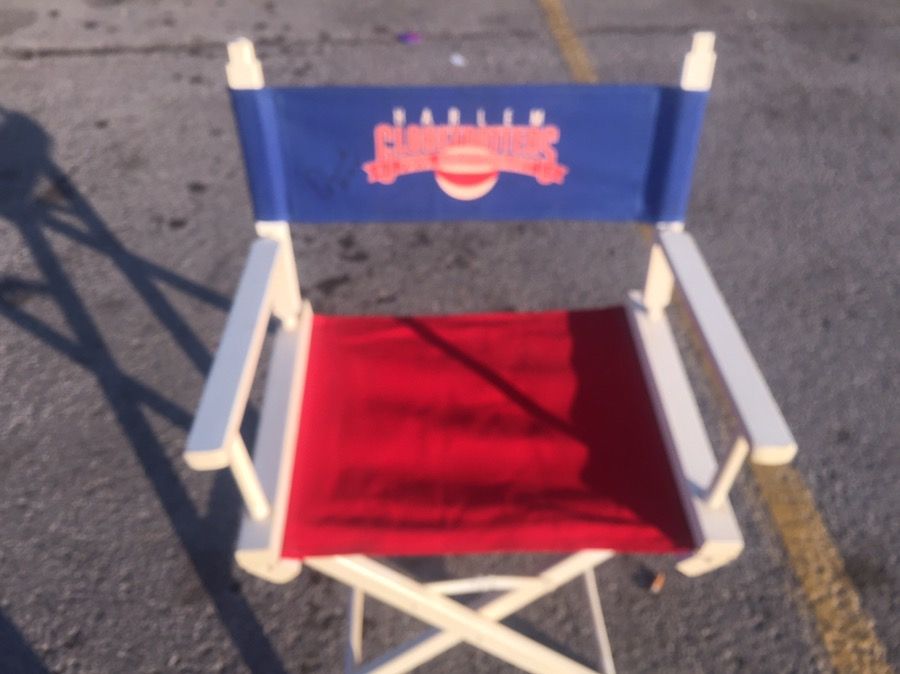 Harlem Globetrotter director's chair