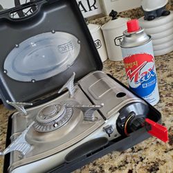 Propane Gas Stove Portable + 1 Full Propane Bottle 