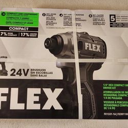 Flex 24v impact driver kit - New