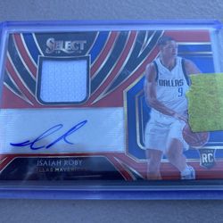 2019-20 Panini Select Jersey Red Wave Prizm Isaiah Roby Rookie Auto RC