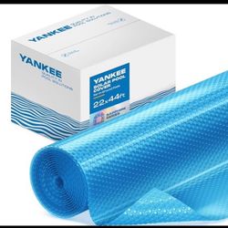 NEW Solar Pool Cover for Rectangular Pool by Yankee, Sapphire Series for Inground Pool 22x44 ft