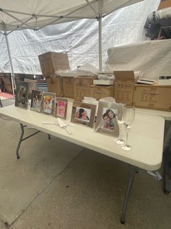 $25 for all Photo frame,a pair of wine glasses