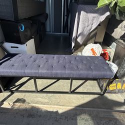 Blue bench from wayfair