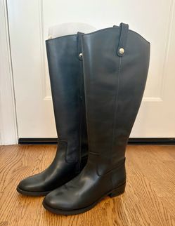 Leather knee High Boots