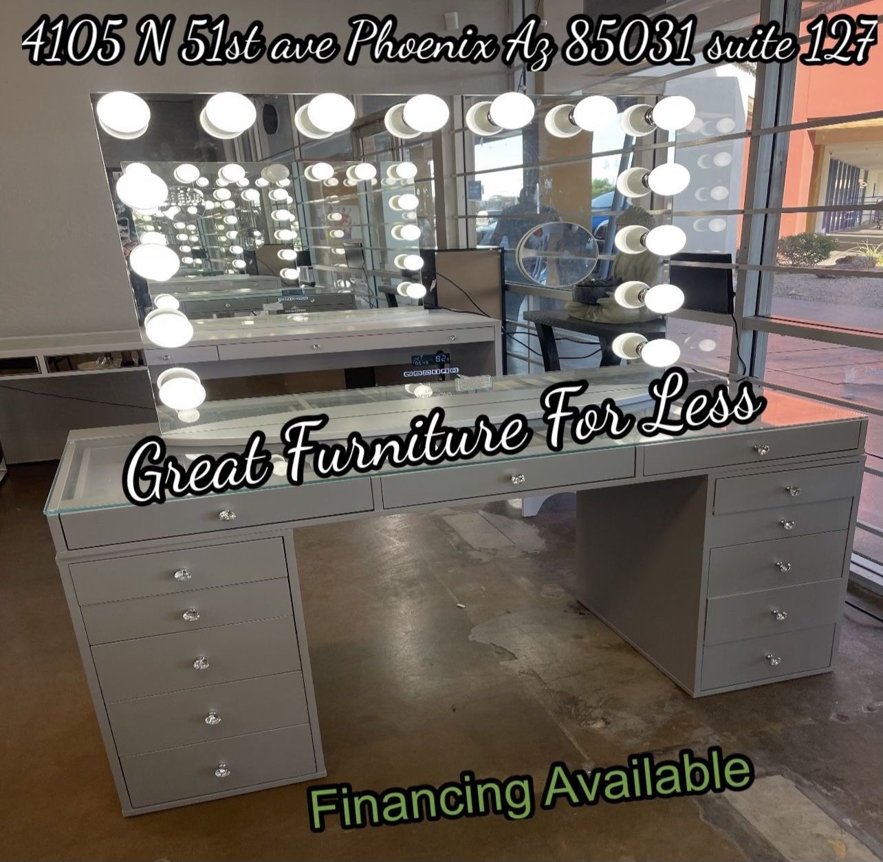 Impressions Vanity With Bluetooth Mirror Brand New
