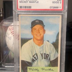 Mickey Mantle Signed Card