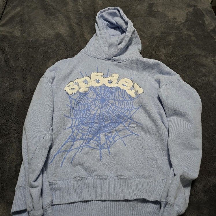Sky Blue Sp5der Hoodie