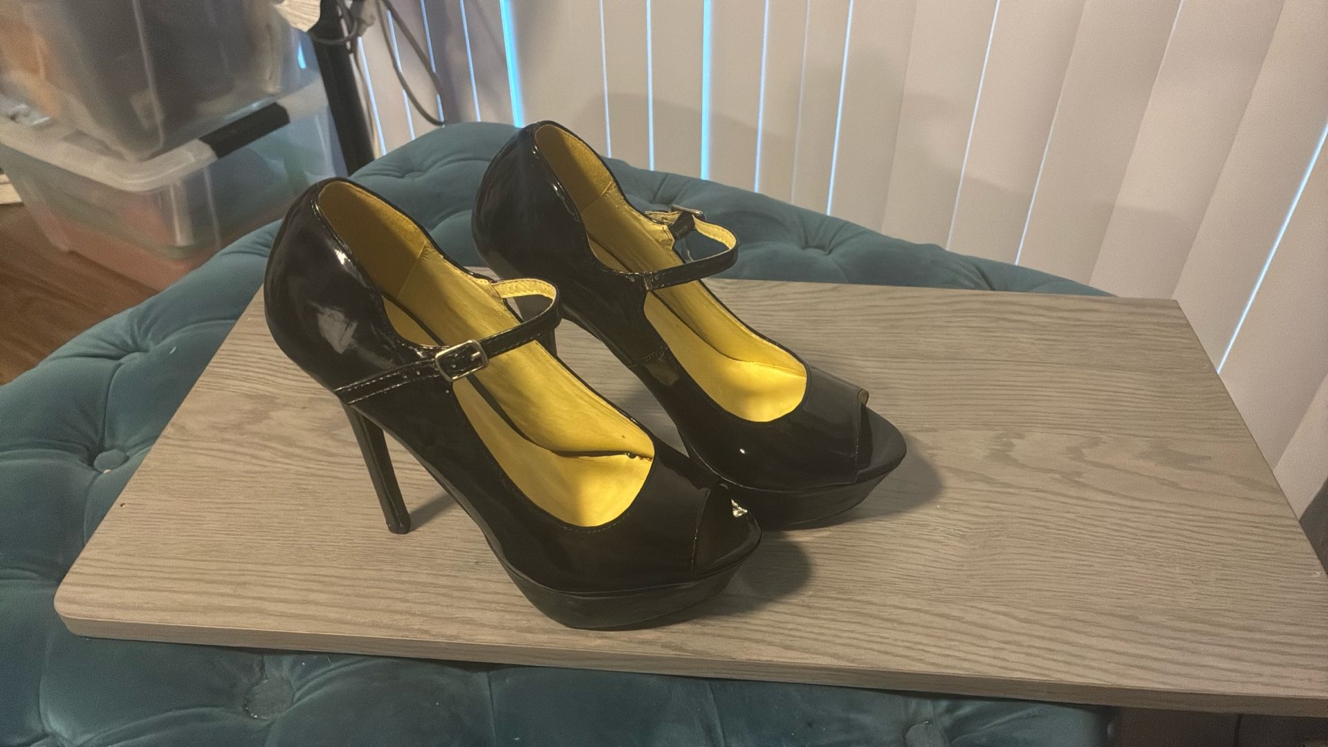 Promiseu Heels Black Size 8 Woman’s 