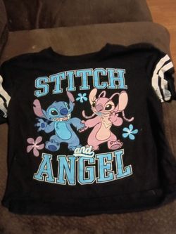 Disney Stitch and Angel Graphic T-Shirt