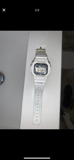 G-Shock White Watch (G-Lide)