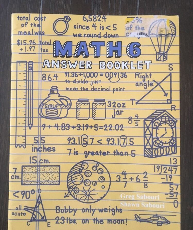 Teaching textbooks math 6 answer booklet
