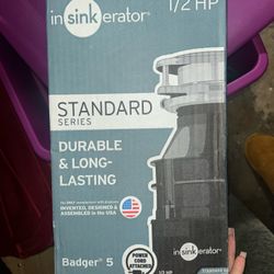 Badger 5, 1/2 HP Continuous Feed Kitchen Garbage Disposal with Power Cord, Badger Series