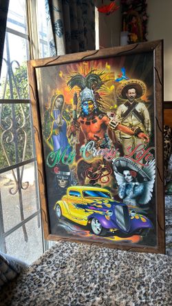 My Crazy Life Chicano Painting