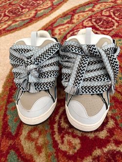 Lanvin Curb Sneakers White Grey
