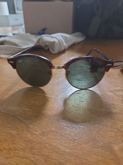 Ray-Ban Clubround Sunglasses Tortoise Gold