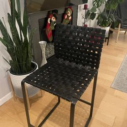 Designer Leather Barstool 