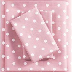 Mi Zone Full Size pink Polka Dot Sheet Set - Perfect For Your Little Girls Room!