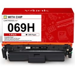 V4ink 069H 069 Black Toner Cartridge Compatible Replacement For Canon 069H 069 High Capacity Works For Canon Color ImageCLASS MF750C LBP670C Series LB