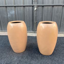 2 Resin Pot Planters
