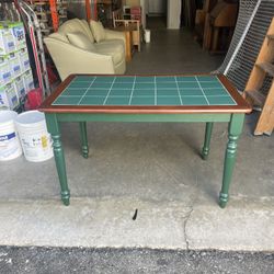 Wood and tile table 