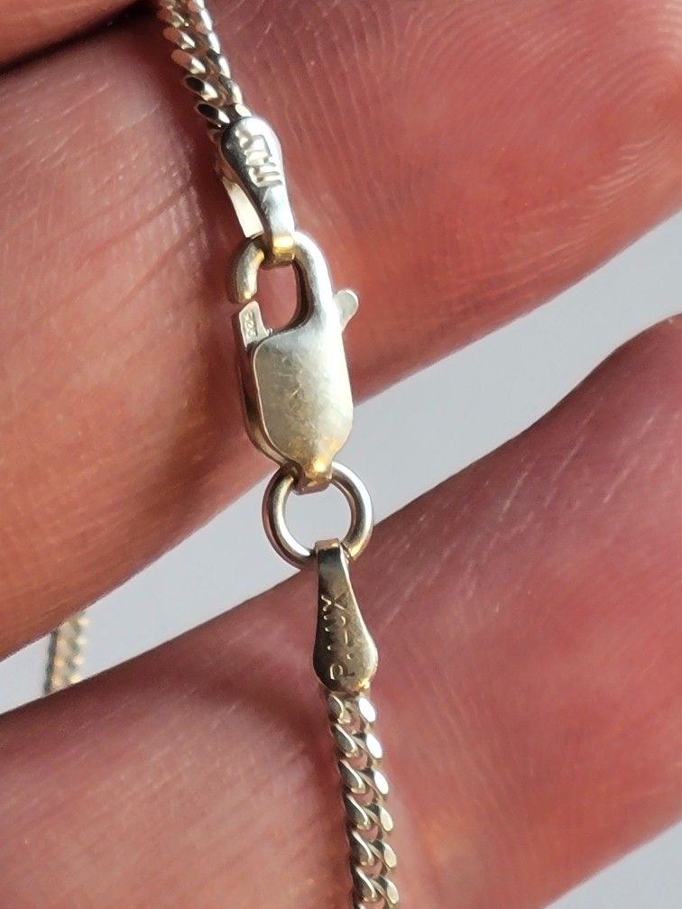 24" 2mm .925 Sterling Silver Cuban Necklace Italian Sterling Silver