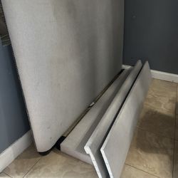 King Size Bed Frame With New Mattress