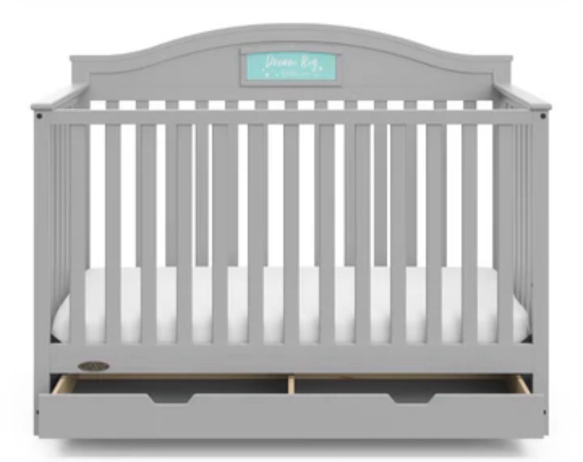 Baby Crib - Graco Story W/Drawer & Mattress