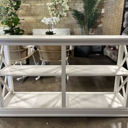 Server Table With Shelves