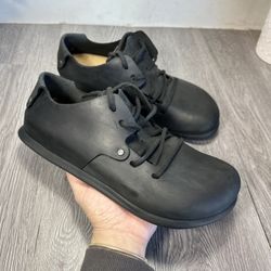 Birkenstock Montana Black Oiled Leather  Lace Up Shoes Mens EU 43 US 10
