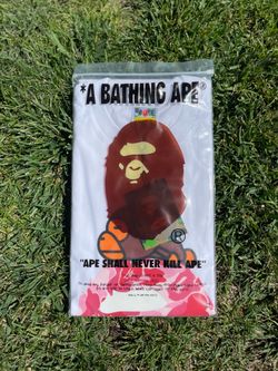 Large white Bape tee pink camo abc Milo