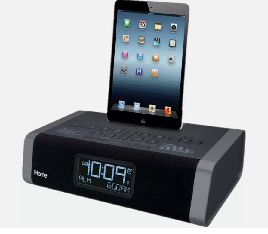 LIKE NEW - iHome Bluetooth Speaker, Alarm, Radio, Charger (Bedtime Beats incl)