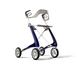 byACRE Ultralight Carbon Fiber Rollator with Backrest, Blue#4050TUP1