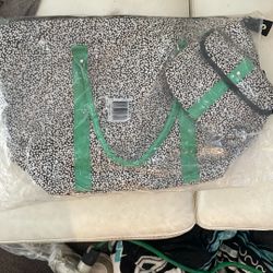Blck And White Polkadot Tote Bag
