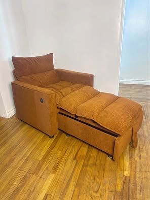 Like New Sleeper Chair Sofa Bed Convertible Pull-Out Couch, 3-in-1 Futon/Modern Chaise Lounge Armchair futon