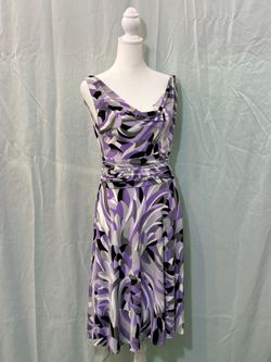 Navy Maggie London Purple Dress