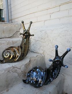 Vintage Ceramic Snails
