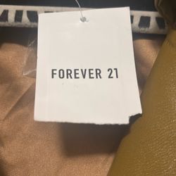 Forever 21 Faux Leather Trench Coat. 